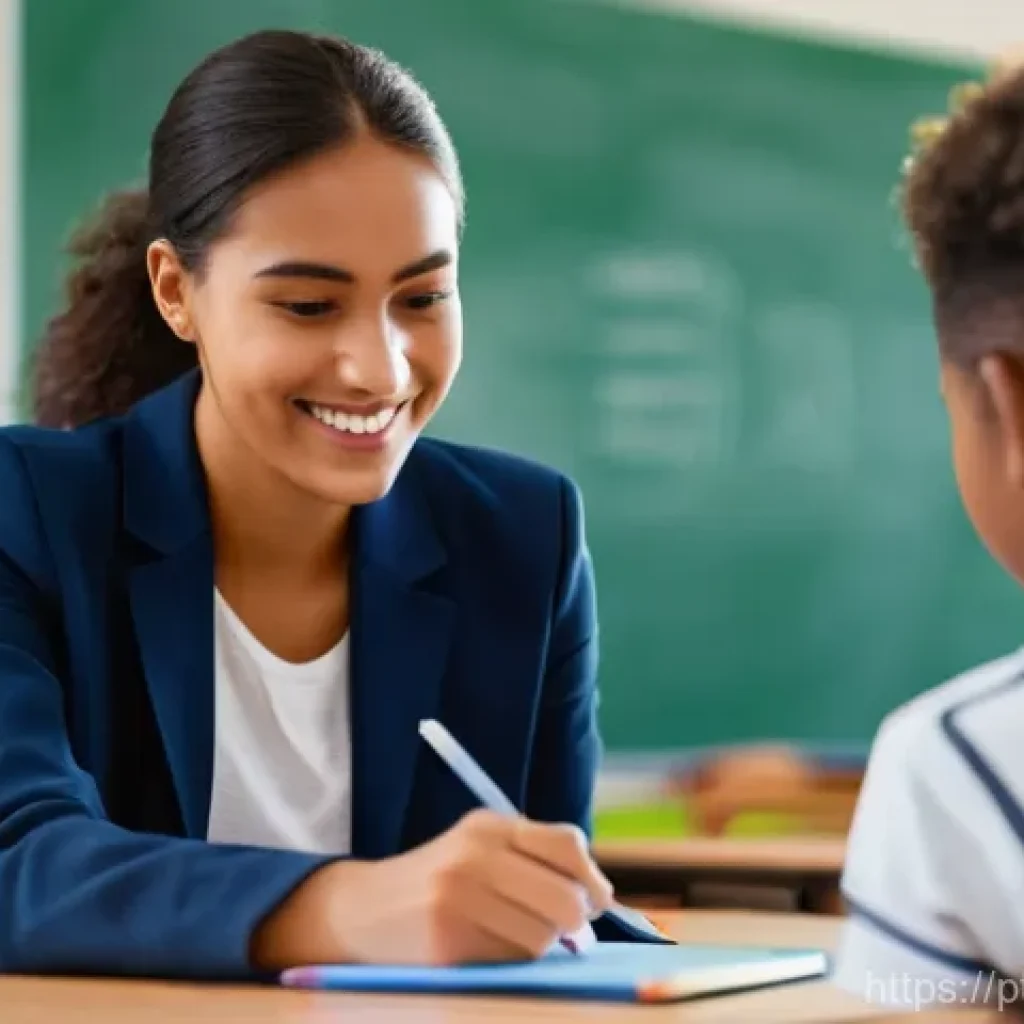 TESOL 수업 평가 방법 - **A teacher providing personalized feedback during a formative assessment session.**
* **Promp...