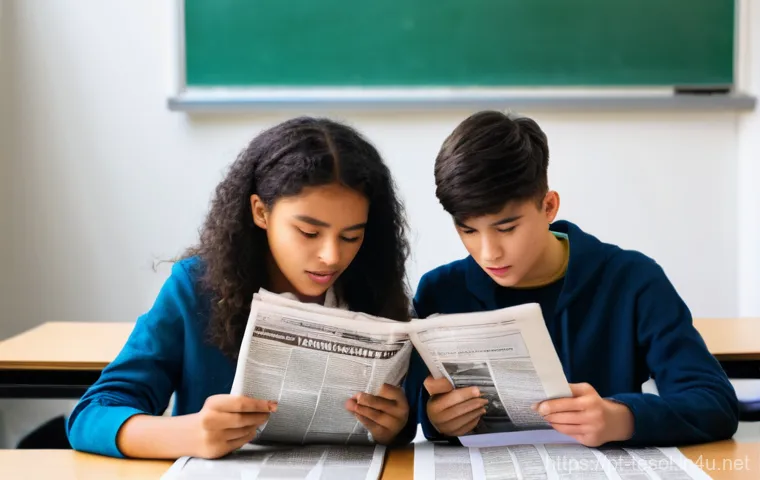 TESOL 강사가 사용하는 효과적인 자료 - **Prompt:** A diverse group of enthusiastic teenage students, aged 15-18, are actively engaged in an...