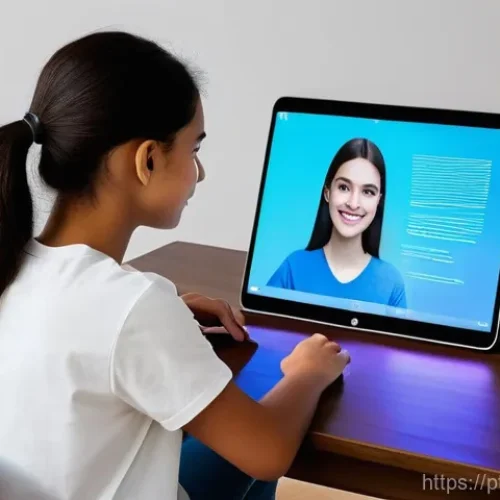 Home 16 TESOL 강사가 사용하는 최신 도구 - **AI-Powered Personalized English Learning:**
"A bright, contemporary study space in a Brazilian...